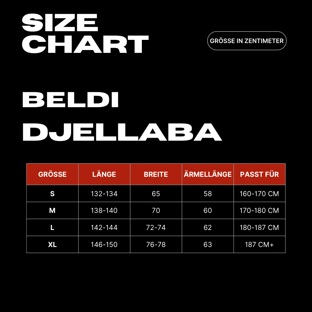 Djellaba Tannengrün Premium