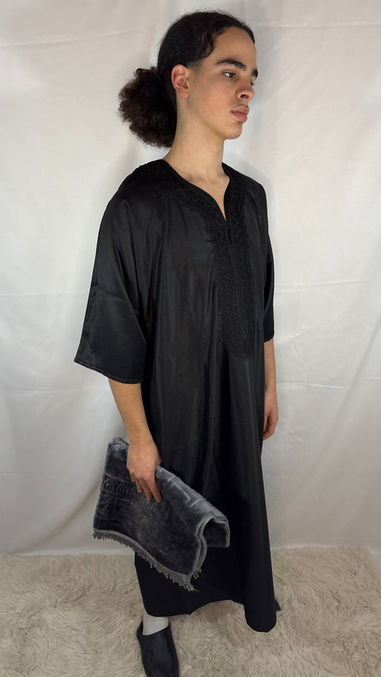 Gandoura Schwarz Premium