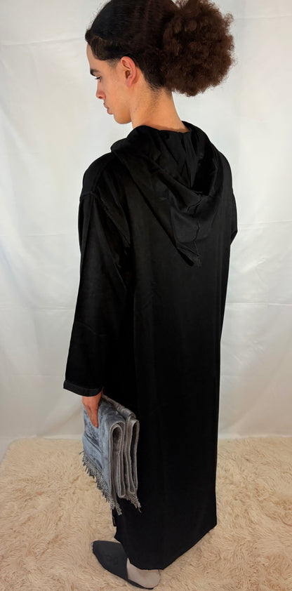 Djellaba Schwarz Premium