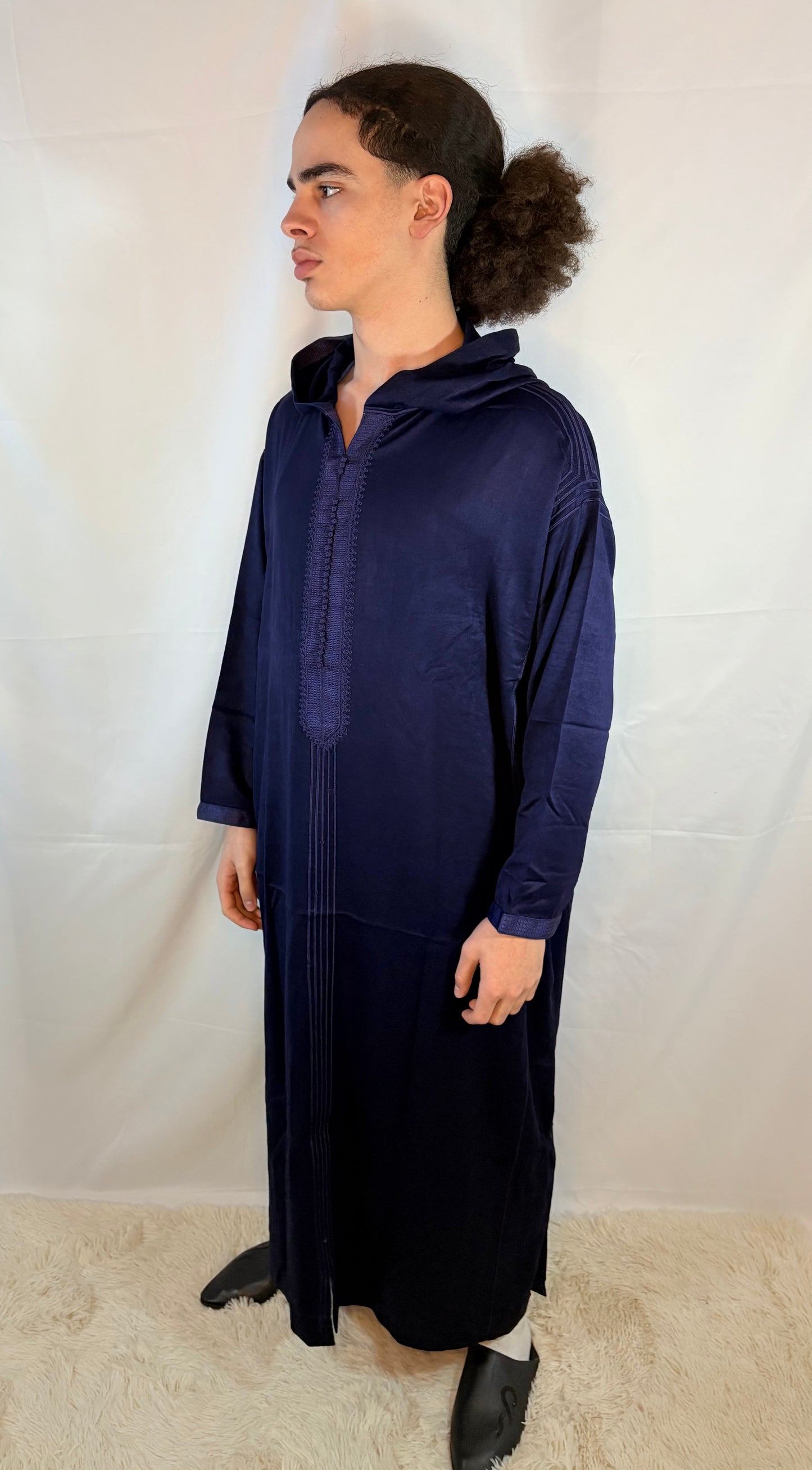 Djellaba Marineblau Premium