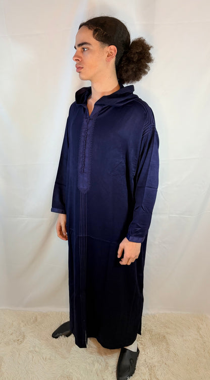 Djellaba Marineblau Premium