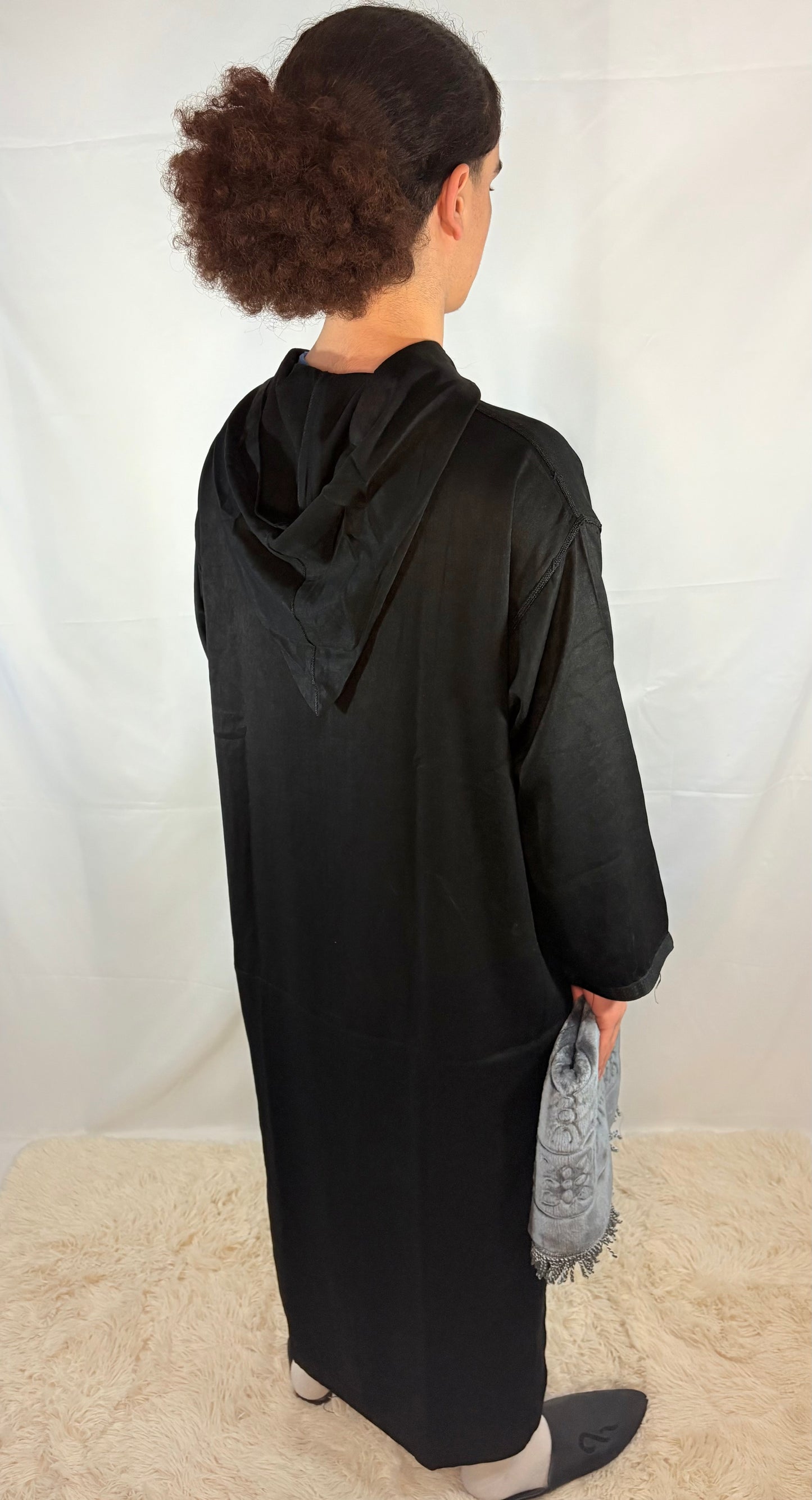 Djellaba Schwarz Premium