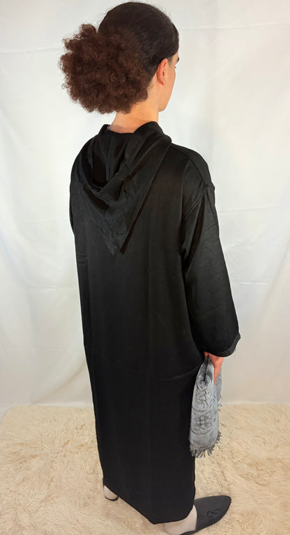 Djellaba Schwarz Premium