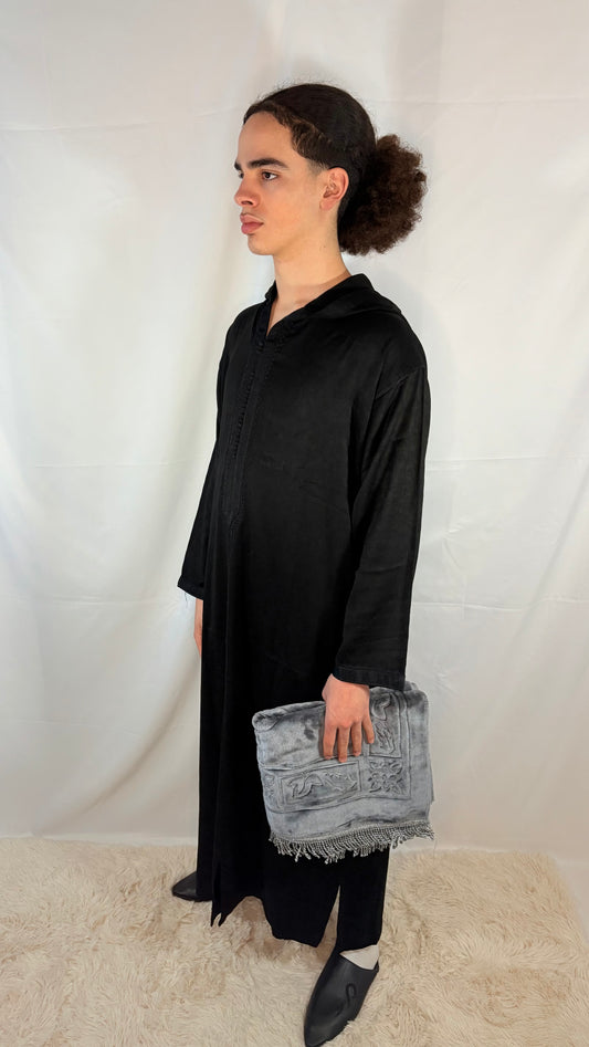 Djellaba Schwarz Premium