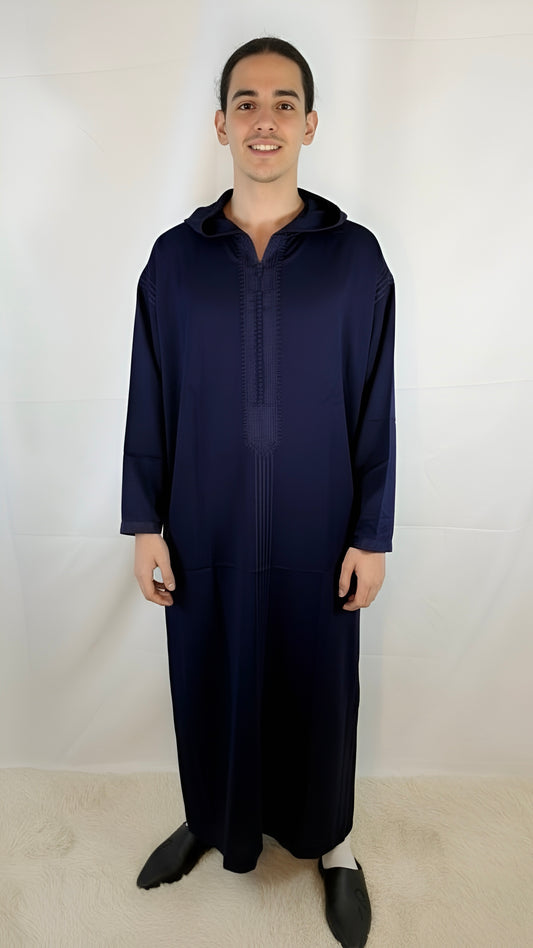 Djellaba Marineblau Premium