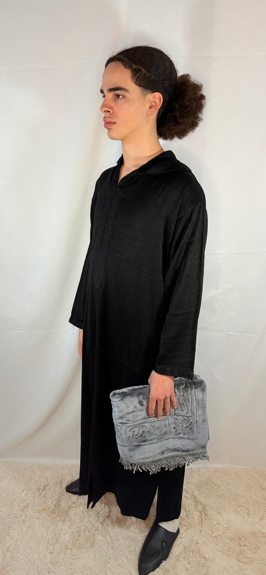 Djellaba Schwarz Premium