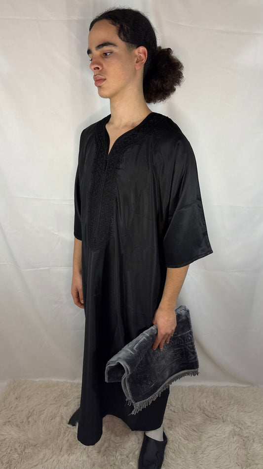 Gandoura Schwarz Premium