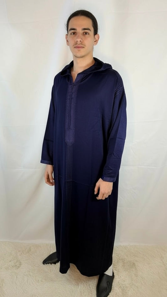 Djellaba Navy Blue Premium