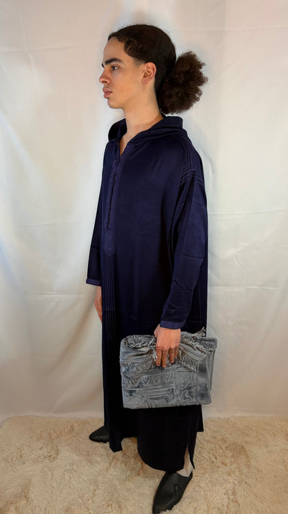 Djellaba Marineblau Premium