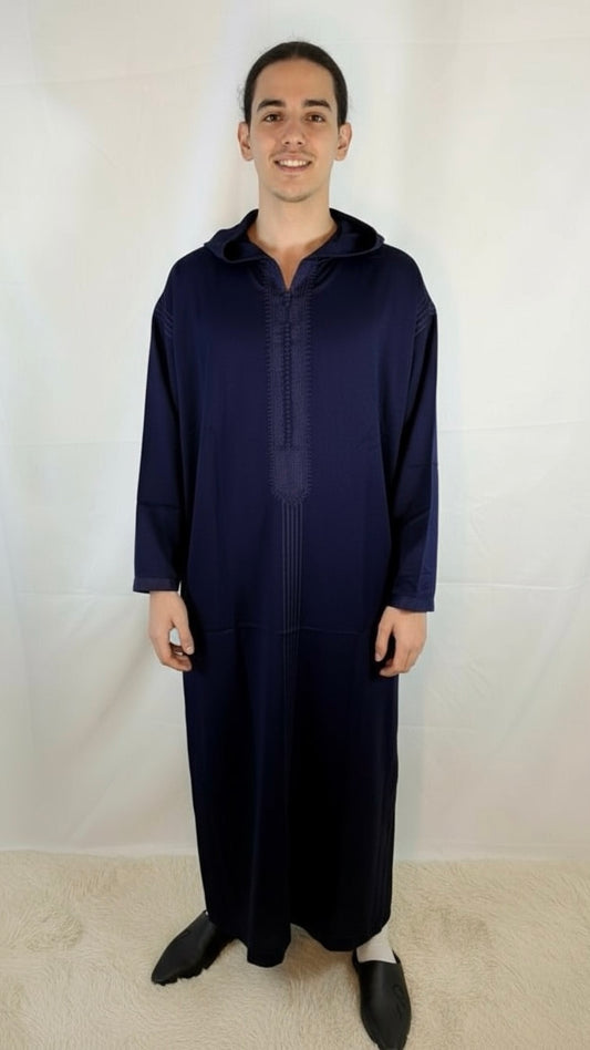 Djellaba Navy Blue Premium