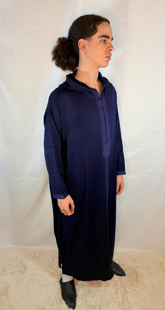 Djellaba Marineblau Premium