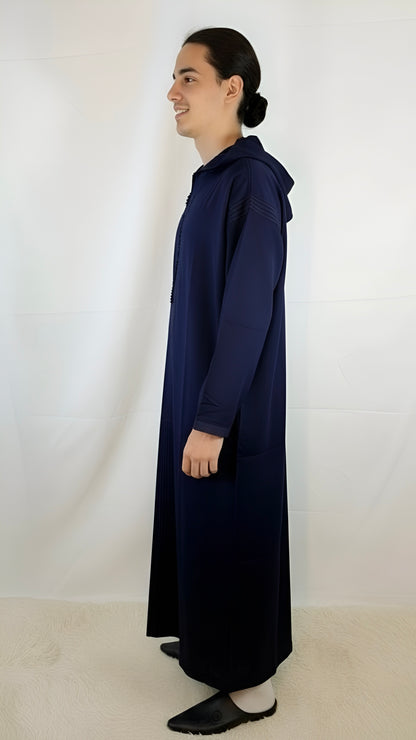 Djellaba Marineblau Premium
