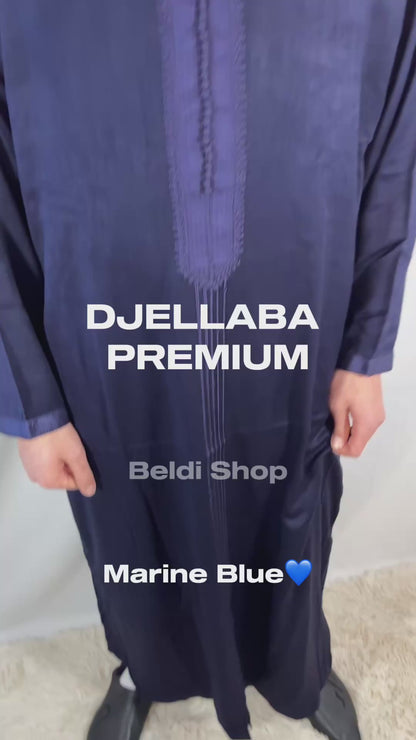 Djellaba Marineblau Premium